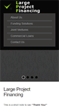 Mobile Screenshot of large-project-financing.com
