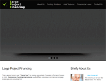 Tablet Screenshot of large-project-financing.com